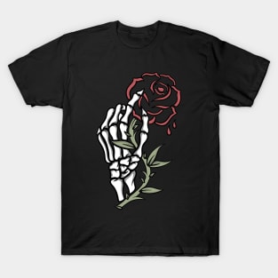 Rose and skull T-Shirt